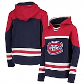Montreal Canadiens Navy Men's Customized All Stitched Hooded Sweatshirt,baseball caps,new era cap wholesale,wholesale hats